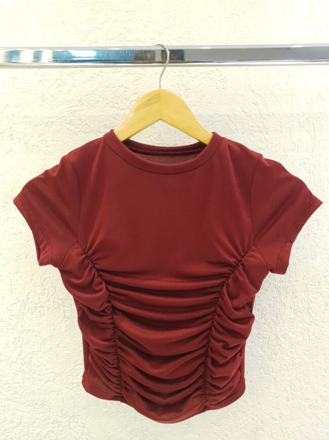 R5749 º Remera Modal Doble Frunce