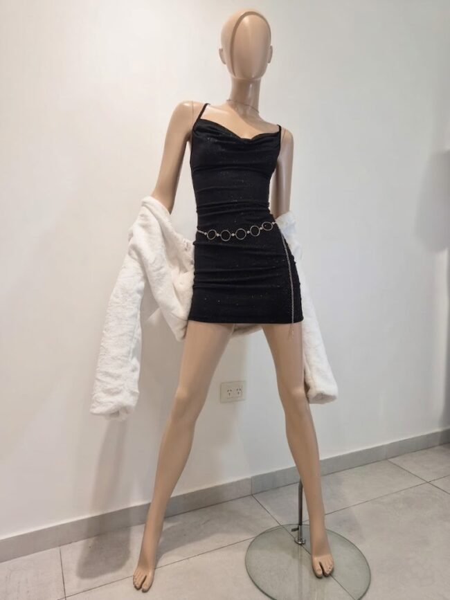 V6298 Vest. Corto Ity Glitter Buche