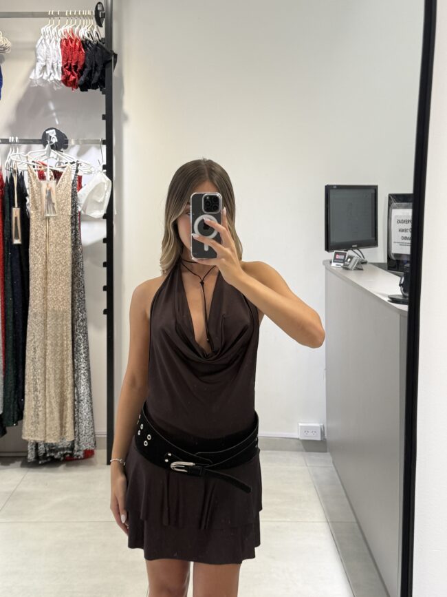 V6627 Vest corto micro doble volado