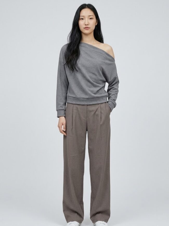 W6701 Remera Dylan Manga Ancha