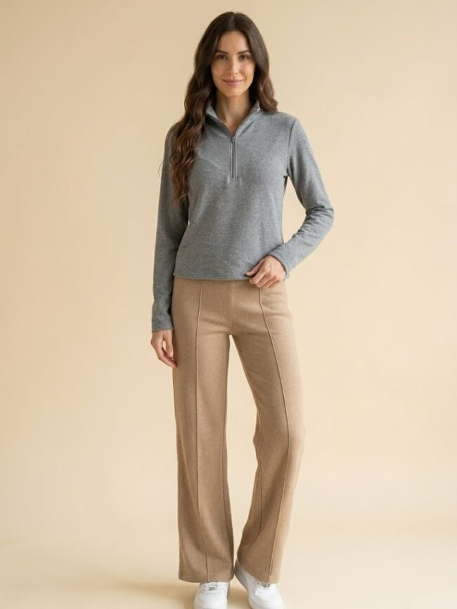 W6706 Remera larga dylan con cierre