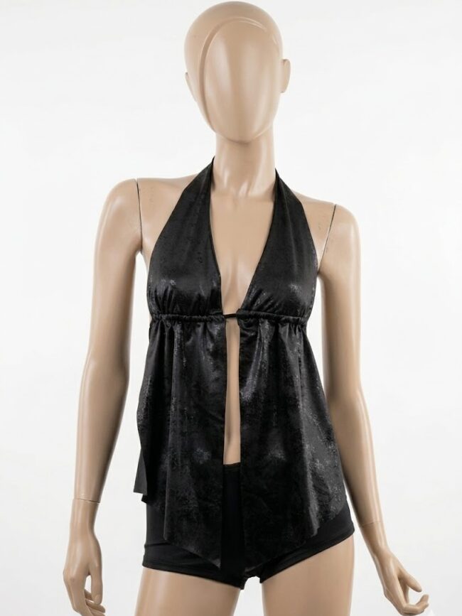 T6718 Top vintage marilyn frunce