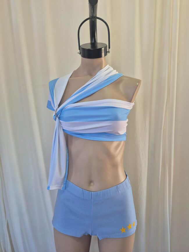P6732 Short metalina argentina