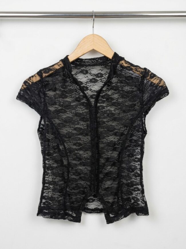 C7448 Camisa encaje corsetero